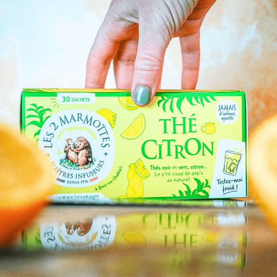 No added flavourings for this organic lemon tea from Les 2 Marmottes No added flavourings for this organic lemon tea from Les 2 Marmottes