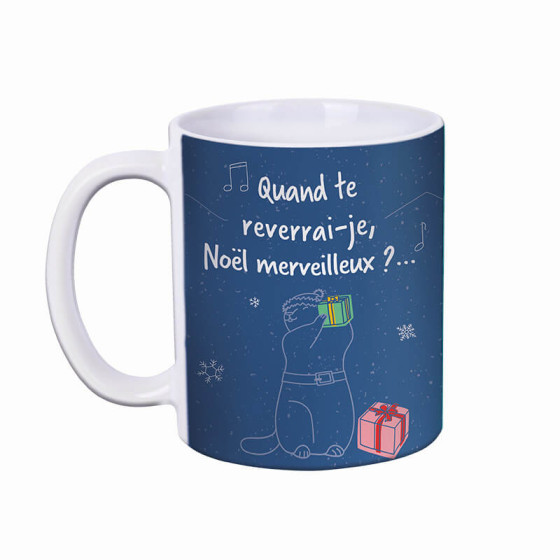 Mug de Noël pour thé et tisane, idee cadeau pour grand mere