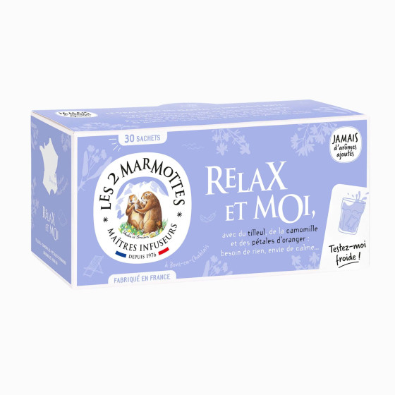 Relax et Moi, infusion camomille verveine tilleul pour se détendre