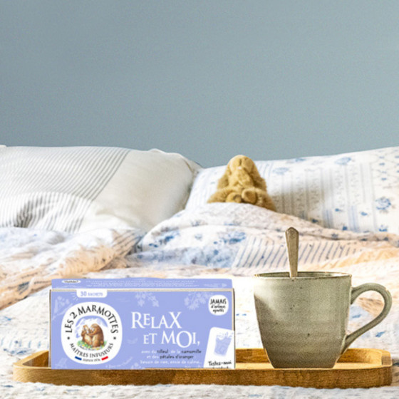 Relax et Moi, tisane détente camomille verveine tilleul pour un moment zen