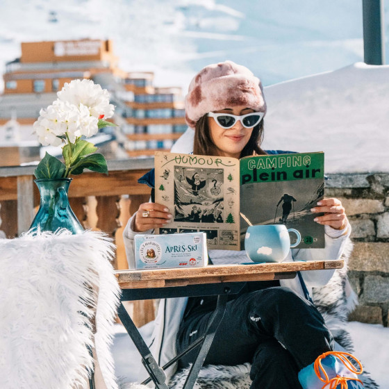 tisane pour l'hiver : après-ski, infusion 100% plantes à base de thym