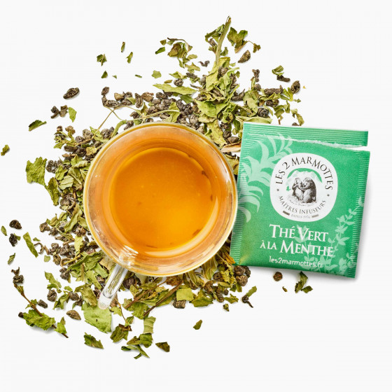 Thé vert menthe bio au vrai goût de menthe Thé vert menthe bio au vrai goût de menthe