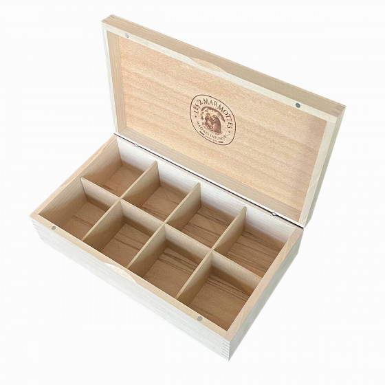 Empty Jura wooden box - 8 compartments