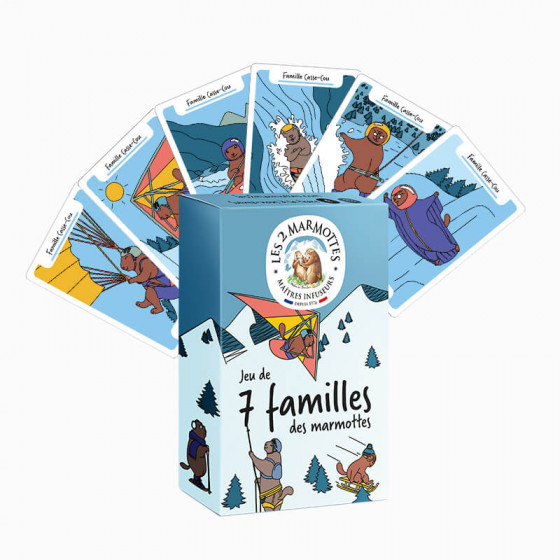 Jeu des 7 familles illustré des marmottes