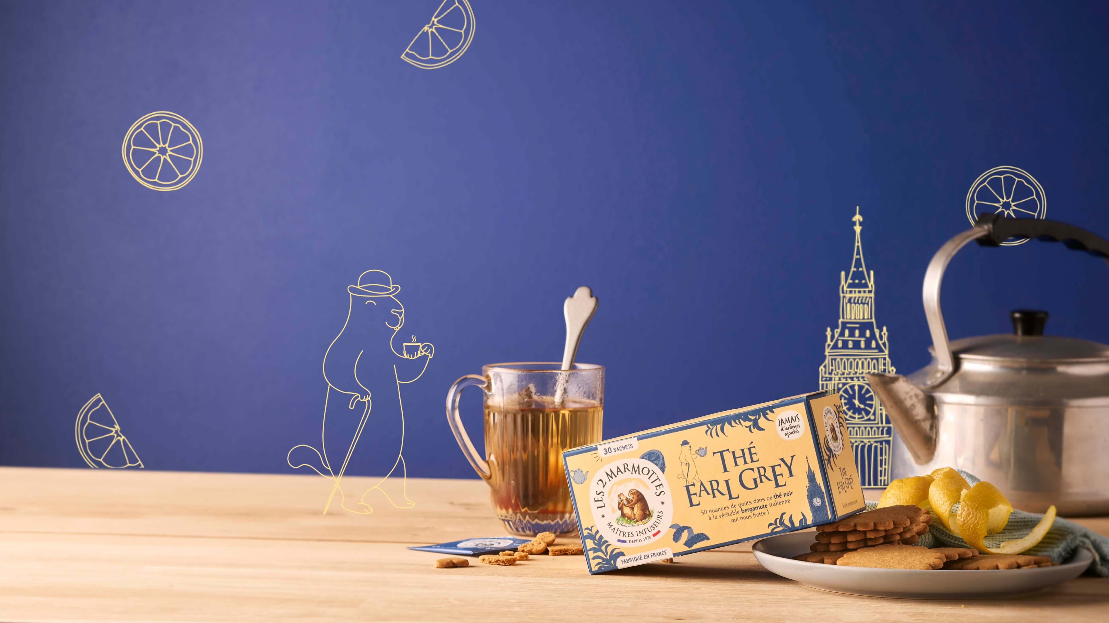Le thé earl grey est adoré par les britanniques qui le consomment lors du tea time au goûter