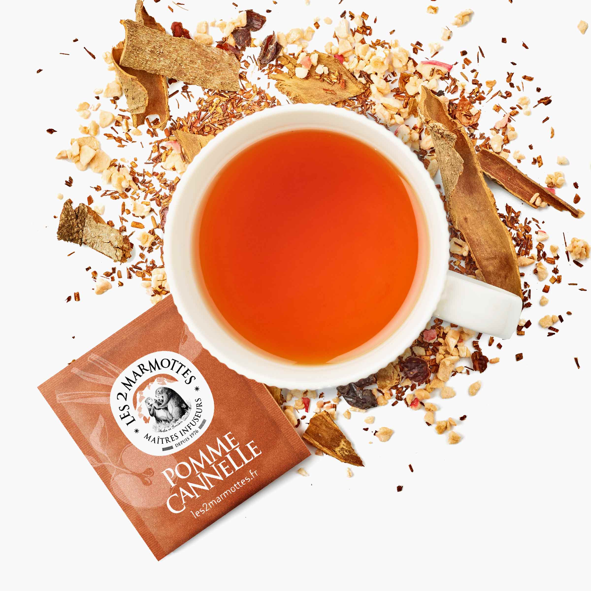 Pomme cannelle, rooibos sans théine aux épices