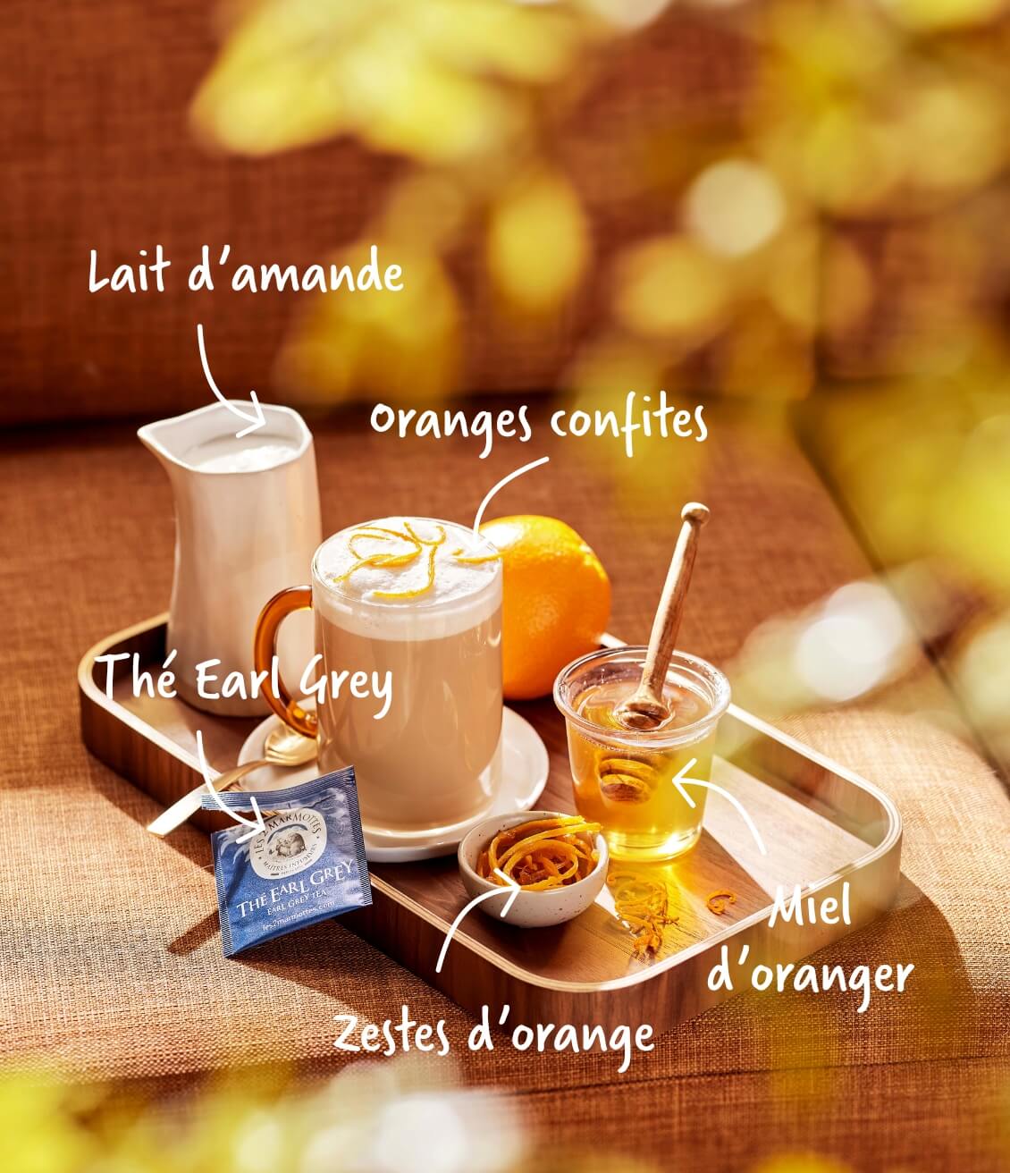 Thé latte earl grey à l'orange, recette facile et rapide