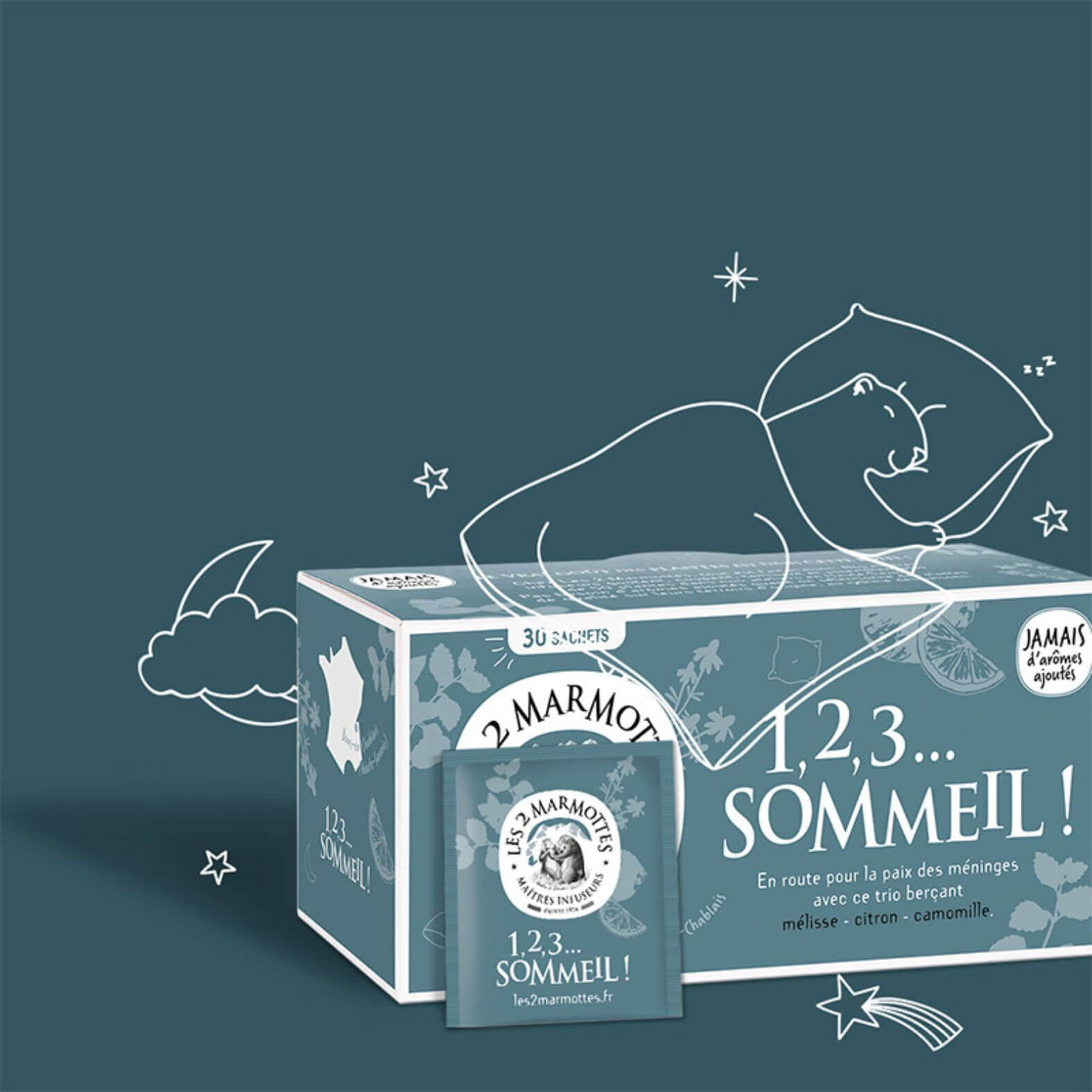 Tisane à boire avant de dormir 123 sommeil sans arômes ajoutés