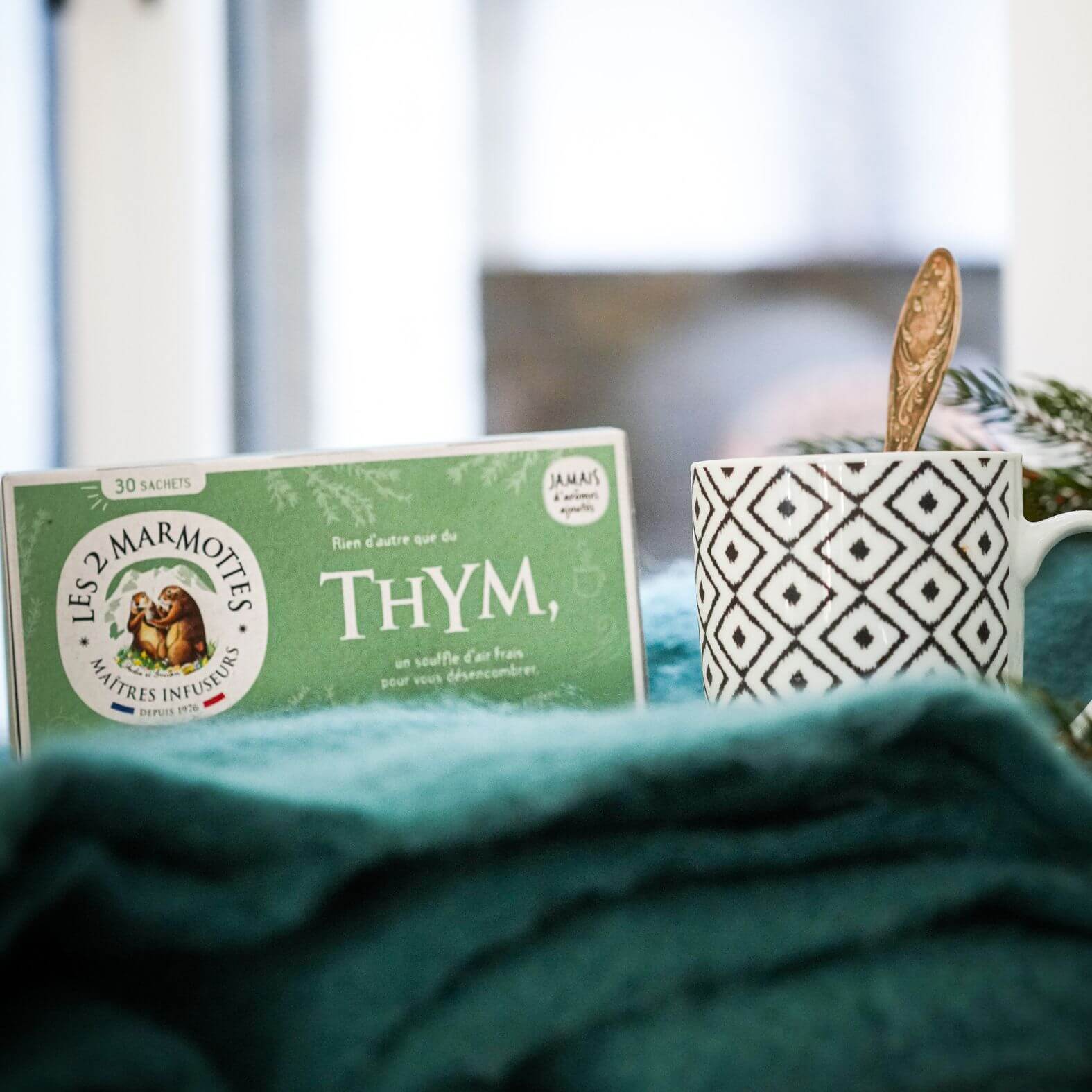 Infusion thym à boire pour mal de gorge