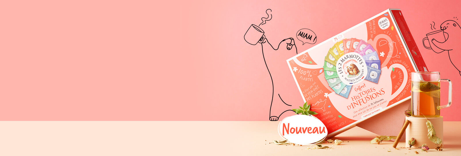 Coffret 15 tisanes en cadeau dès 60€ d'achat