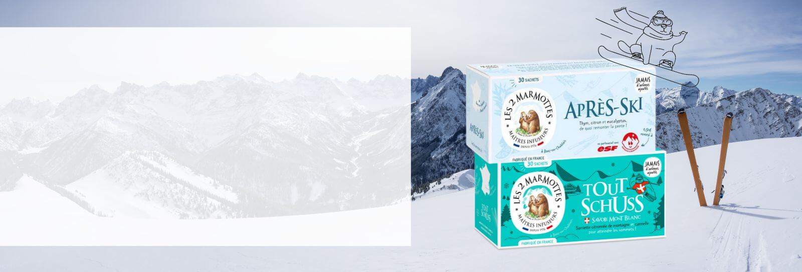 Les 2 Marmottes - Infusion Thym 35g Boite 30 sachets - Gamm vert